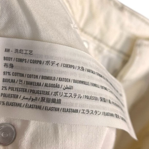 Abercrombie & Fitch Ultra High Rise Ankle Straight Jean- White- Size 28 - Picture 12 of 14